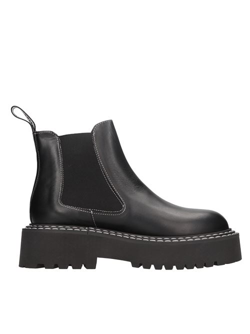 Stivaletti beatles in pelle KARL LAGERFELD | KL45251 000NERO